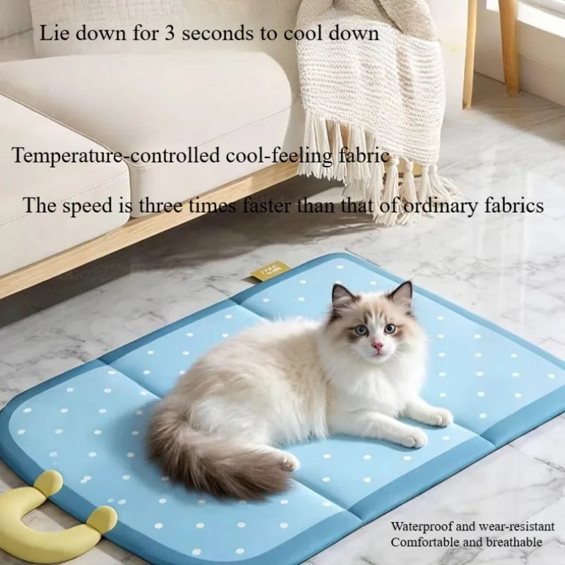 Pet Summer Cooling Mat, Breathable Mesh Design | Made with Sweat-Absorbent Material,Suitable for Small,Medium, and Large Pet Dog Oasis Select