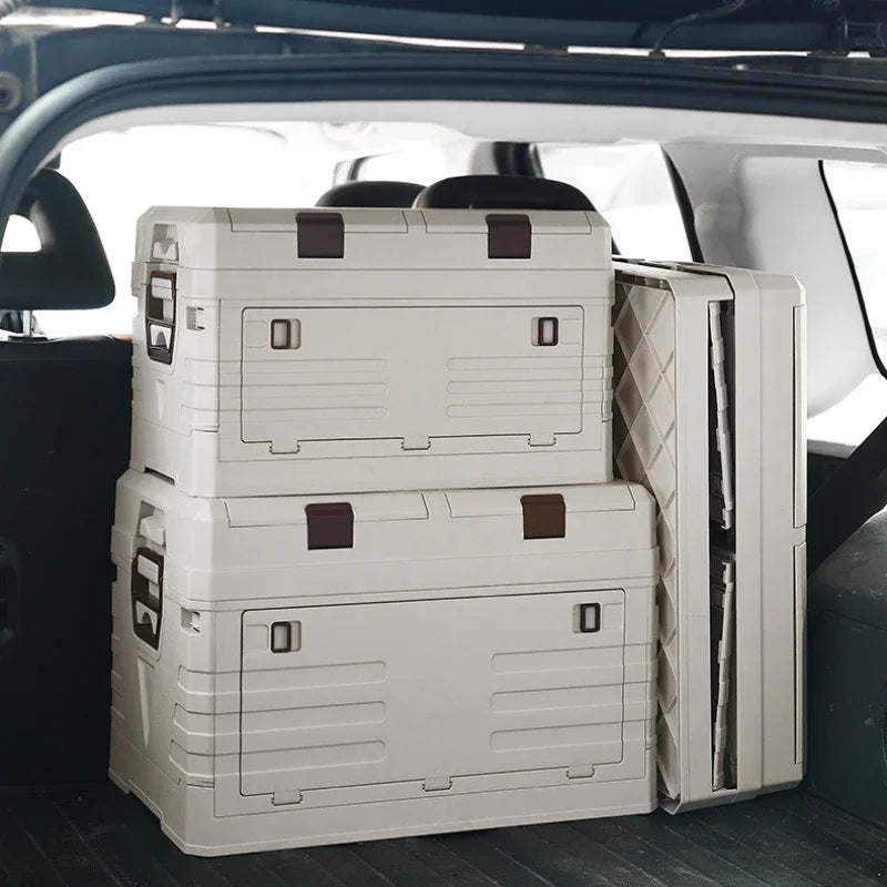 Multi-functional Outdoor storage box Household dustproof portable foldable large camping side door storage box Car finishing box Oasis Select