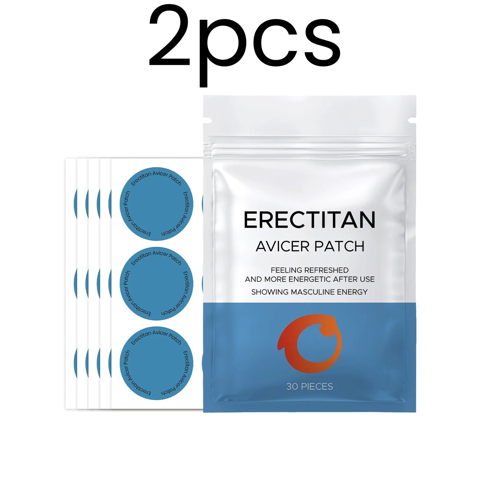 Vitality Patch Physical Boost Functional Care Stamina Support Energy Supplements Strength Enhancement Male Care Patch 30 Pieces Oasis Select 2 Boxed