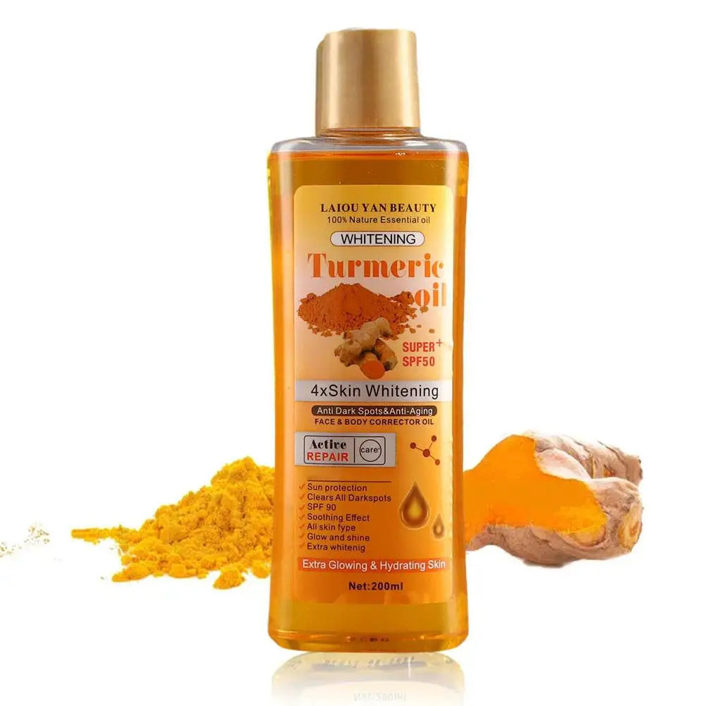 200ml Turmeric Essential Oil For Face & Body Moisturizing And Hydrating Natural Oil Skin Care Smoothing Face Care Oasis Select
