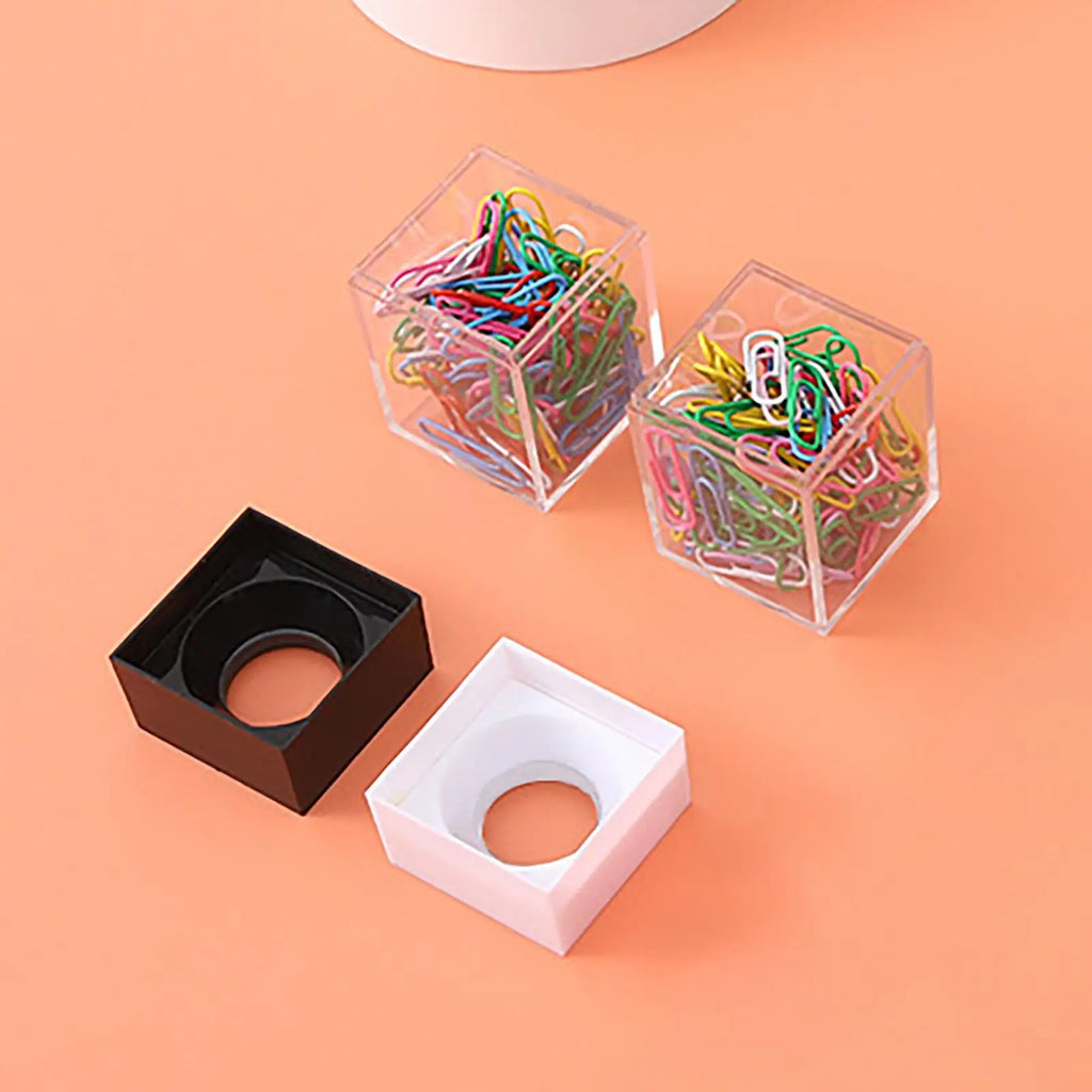Magnetic Paper Clip Storage Box Protable Stationery High Capacity Storage Box Office Binding Supplies Clips Dispenser Organizer Oasis Select