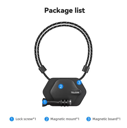 TELESIN Magnetic Neck Mount for GoPro, DJI & Insta360