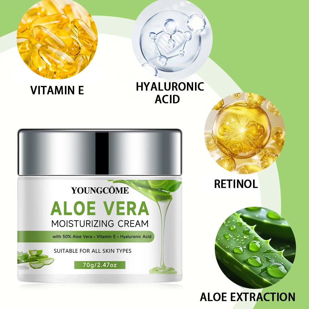 YOUNGCOME Aloe Vera Moisturizing Cream & Skincare Set Moisturizing Cream Set Oasis Select