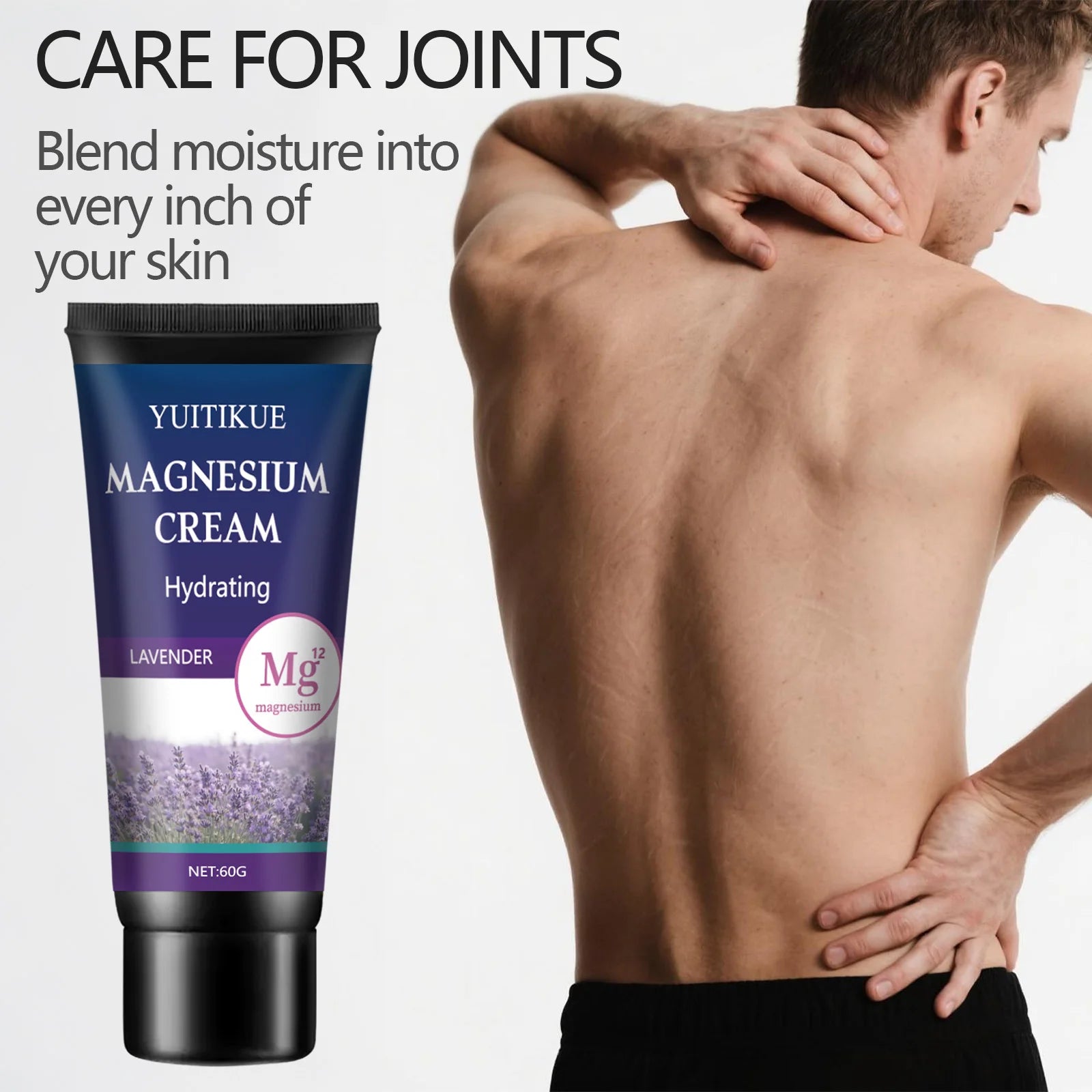 YUITIKUE Magnesium Cream 60g – Joint & Muscle Relief, Lavender
