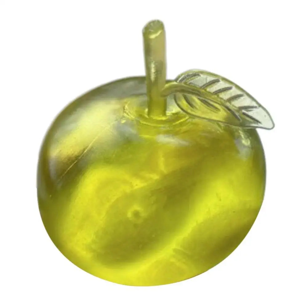 Green Apple Squishy Slow Rising Squeeze Toy Soft Transparent Decompression Stress Relief Ball Party Favor Gift For Kids Adults Oasis Select Green Apple