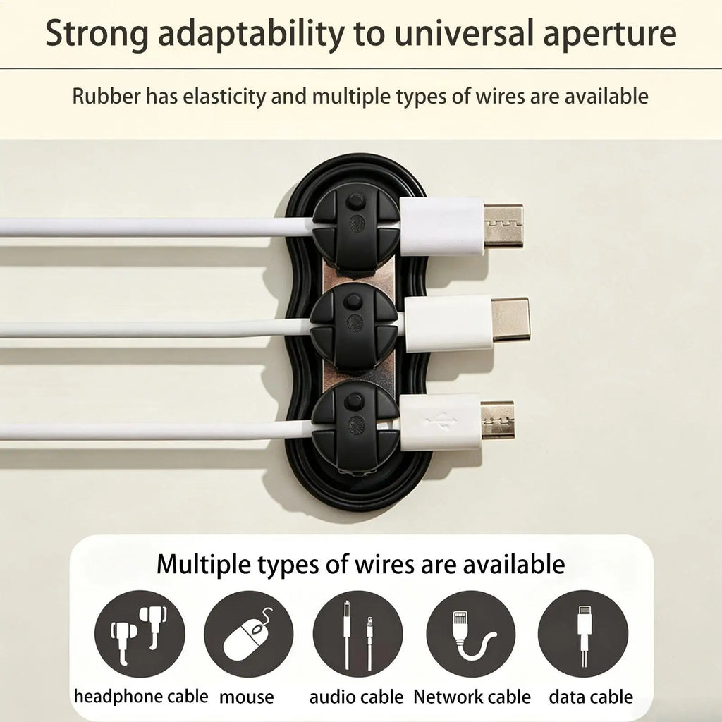 Multifunction Portable Magnetic Cable Clips Adjustable Cord Holder Cabled Management Cables Smooth Wire Keeper Organizer Holders Oasis Select