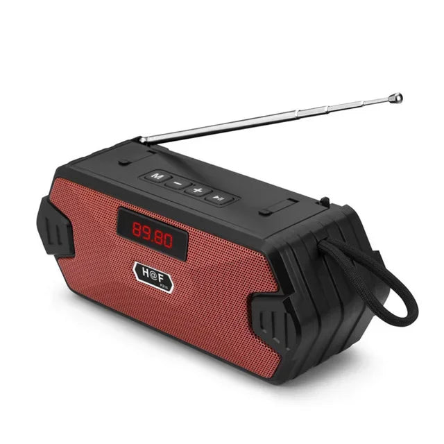 AyeBeau HF-F216 Portable Bluetooth 5.0 Speaker FM Radio Subwoofer