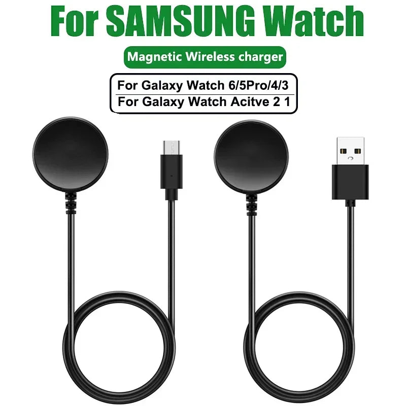 Samsung Galaxy Watch Magnetic Wireless Charger USB-A & USB-C Smartwatch Charger Oasis Select