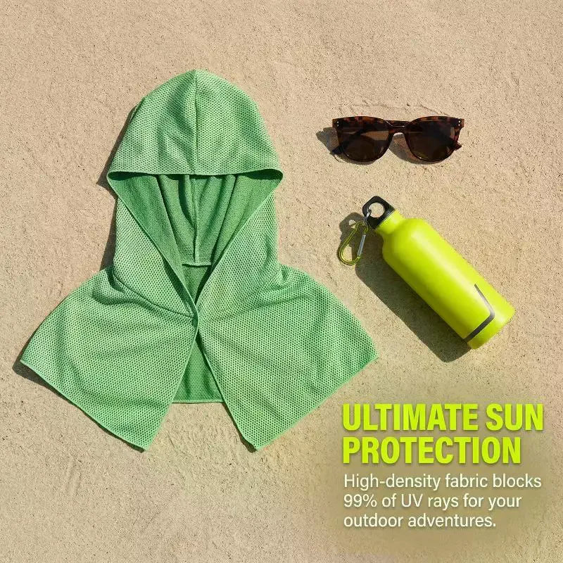 Quick Dry Cooling Sun Protection Hood Women Breathable Mesh Neck Face Outdoor Sports Sunshade Scarf Hat Oasis Select