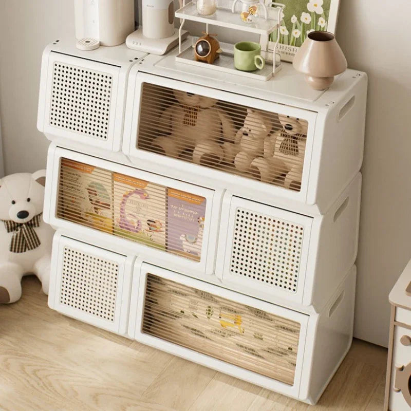 Oblique storage cabinet Children's toy storage rack Living room rack Bedroom finishing locker Multi-layer combination cabinet Oasis Select