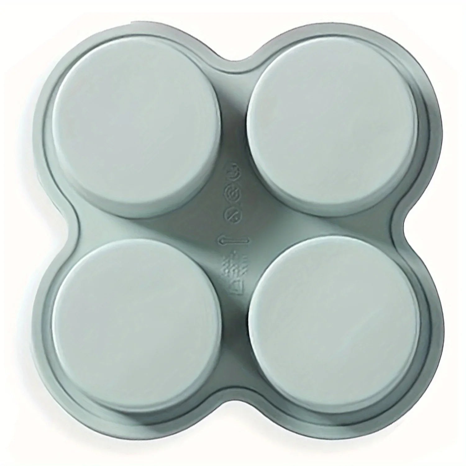 Air Fryer Egg Mold Round Shape Eggs Mold 4 Cavity Non-Stick Silicone Air Fryer Egg Pan Egg Steamer Cooking Mold Fried Egg Tool Oasis Select Gray 1PCS