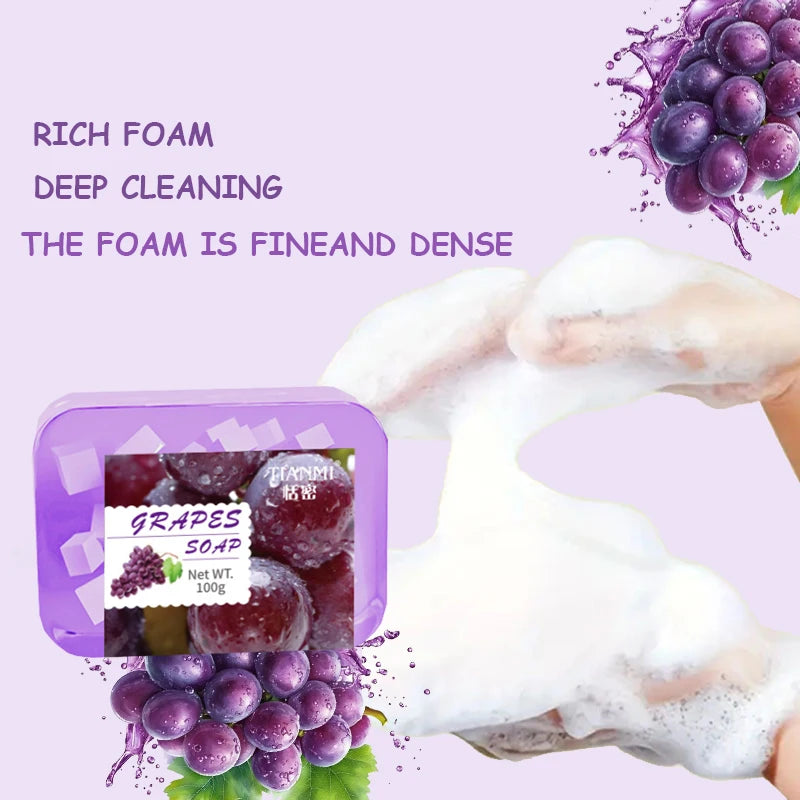 Grape Jelly Soap, Deeply Cleanses, Cleanses, Bathes the Whole Body, Moisturizes and Nourishes the Skin Oasis Select