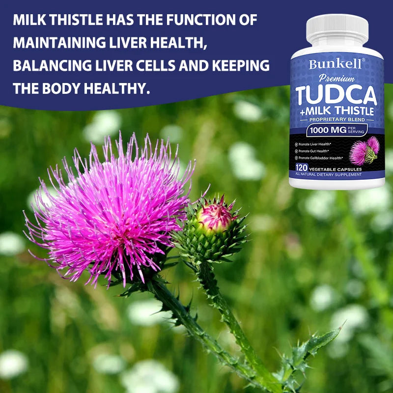 Liver Detox Capsules with Milk Thistle & TUDCA | Bunkell Liver Detox Supplement Oasis Select