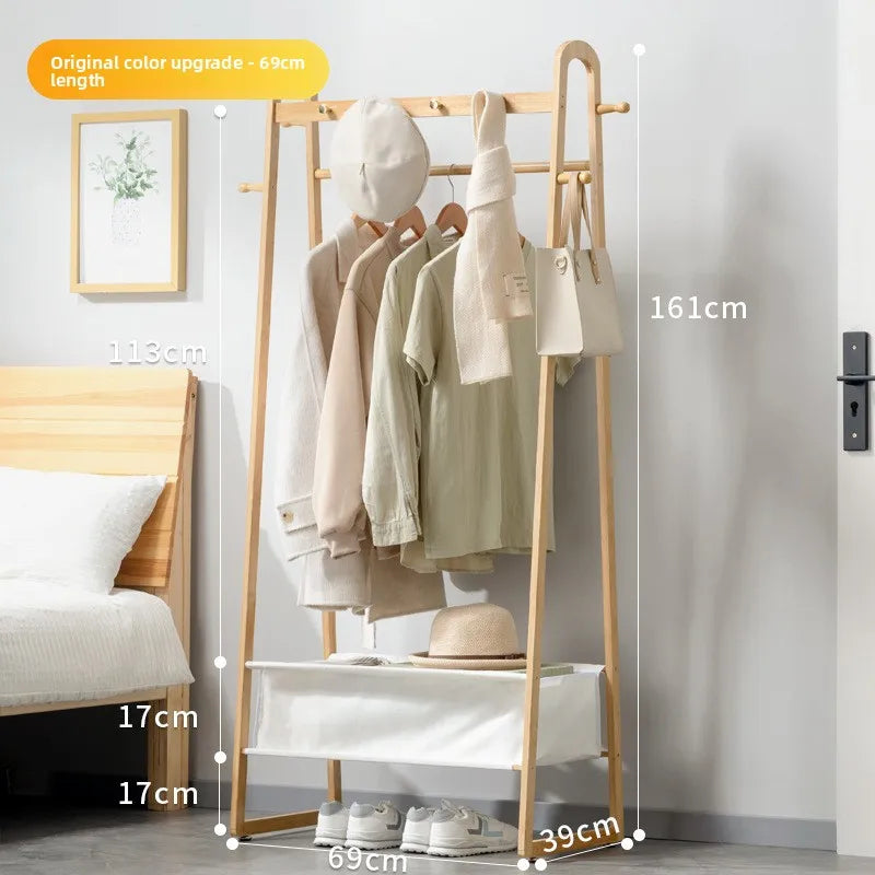 Hanging clothes shelves are placed at the end of the bedroom bed, and clothes artifacts are placed at night Oasis Select BD primary 69 long
