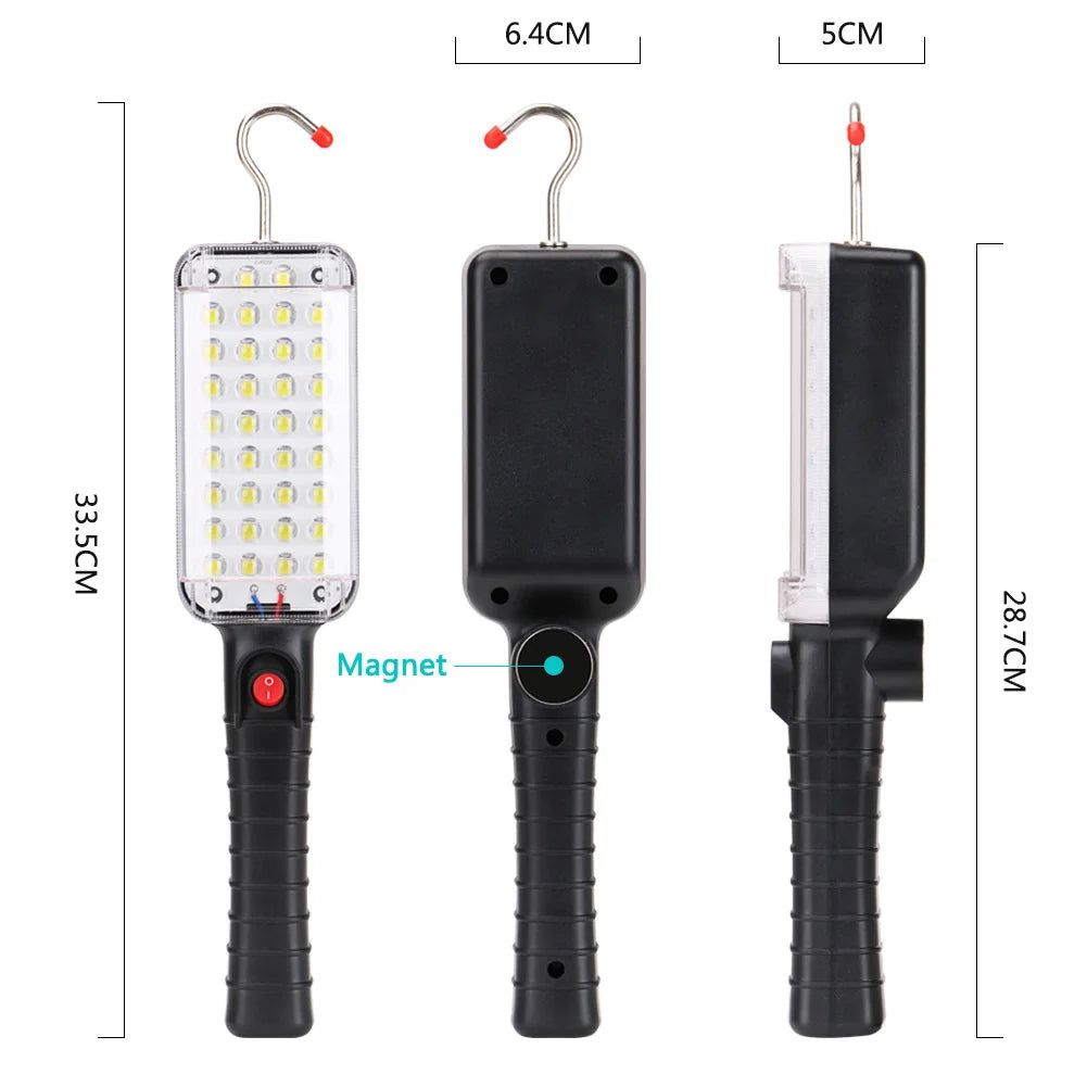 COB Magnet Work Light Portable Rechargeable High Bright Flashlight Waterproof Outdoor Multifunction Auto Repair Lights Oasis Select