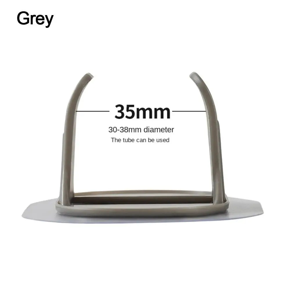 5pcs Plastic Pipe Clamp Hooks Self-adhesive Cable Clips Wiring Hose Clamp Pipe Support Fasteners Pipe Mounting Fix Oasis Select