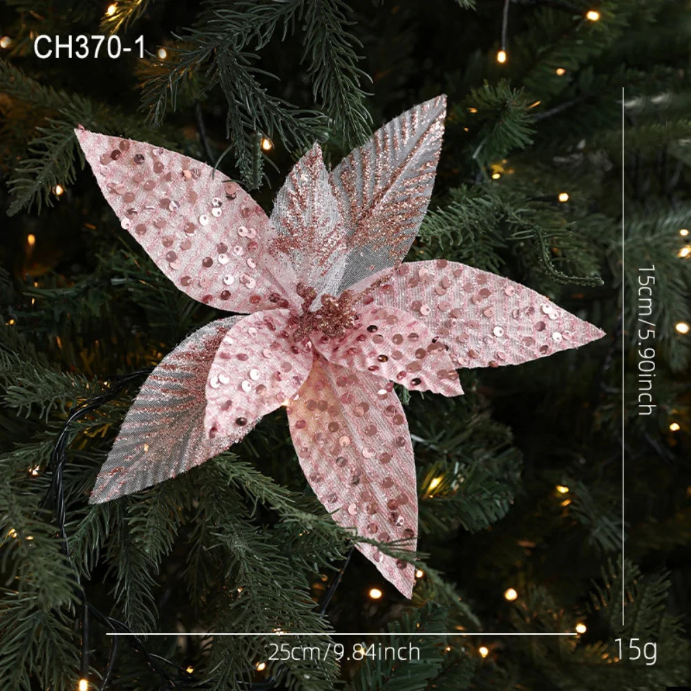 Christmas Flower Decorative Artificial Flowers Berry Bouquet Festive Navidad Accessories For Wreath Festive Events Holiday Oasis Select Pink
