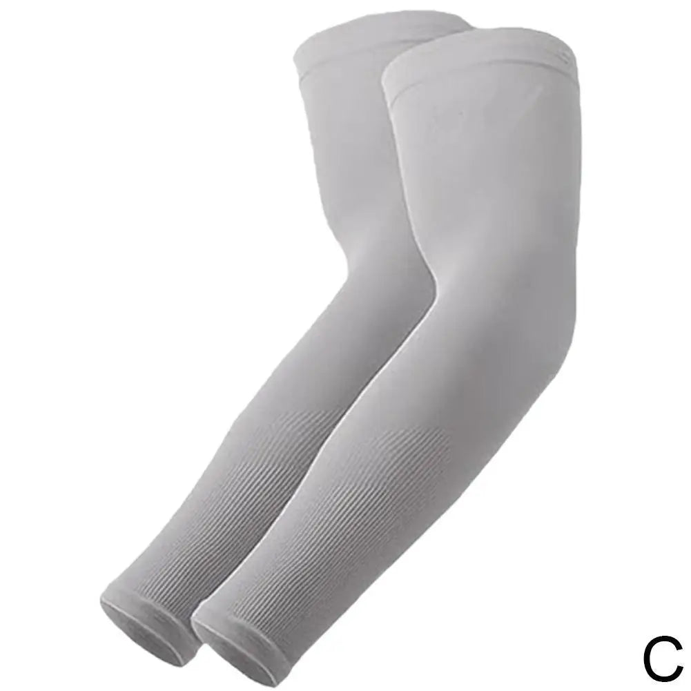 NEW Sports Arm Compression Sleeve Basketball Cycling Arm Warmer Summer Running UV Protection Volleyball Sunscreen Bands Oasis Select gray