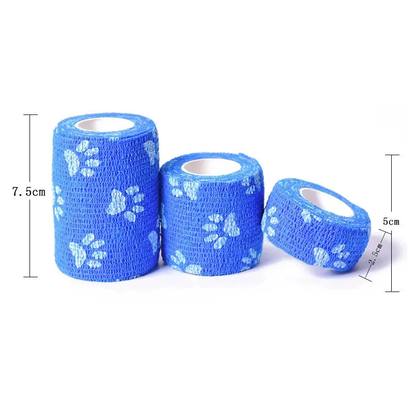 4.5m Medical Therapy Elastic Bandage Sport Protector Strap for Finger Joint Knee First Aid Kit Pet Dog Cat Self Adhesive Bandage Oasis Select