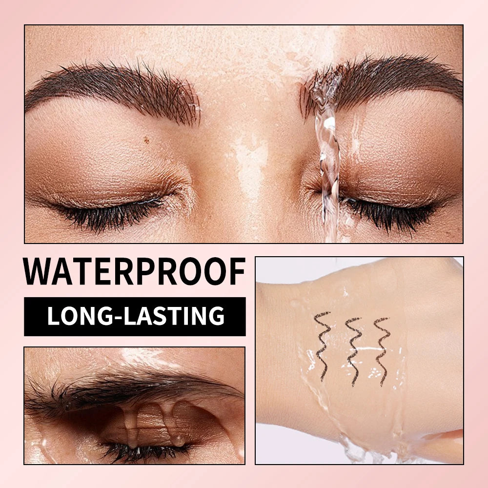 Double Ended Eyebrow Set With Brow Pencil,Brow Powder,Gel,Pomade Natural Color Shape Long Lasting Precise Outline Eye Brow Makeu Oasis Select