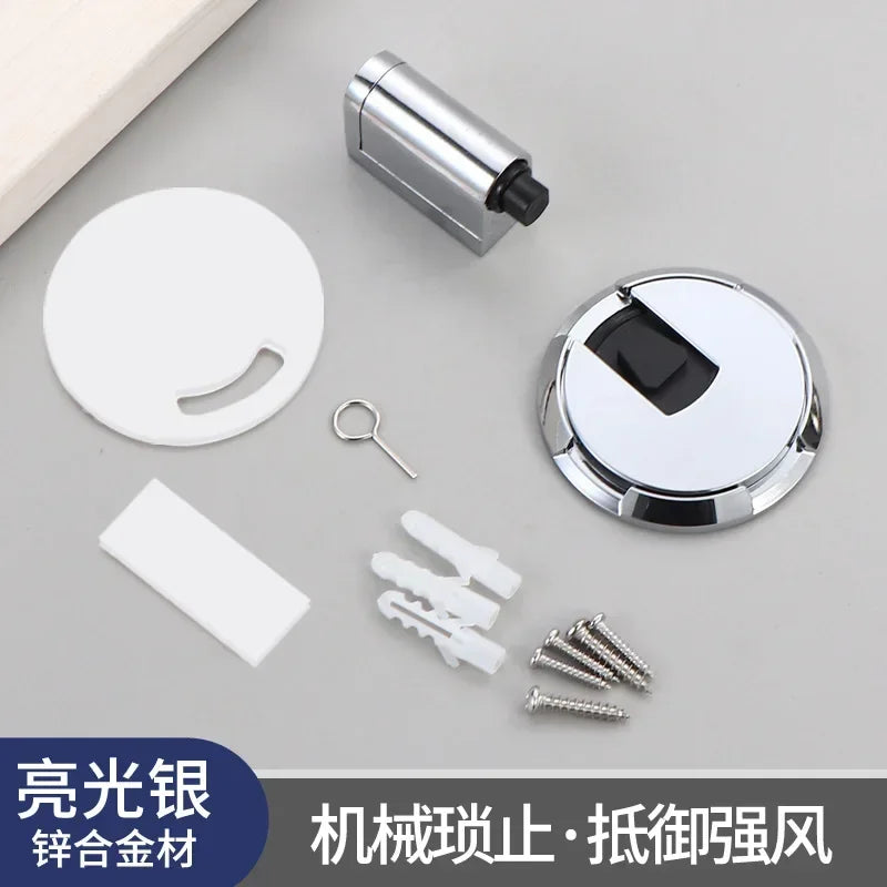 Door Stops Heavy Duty Magnetic Stopper Mechanical Door Stop Adjustable Door Holder Non-punch Sticker Furniture Hardware Oasis Select Brushed Nickel