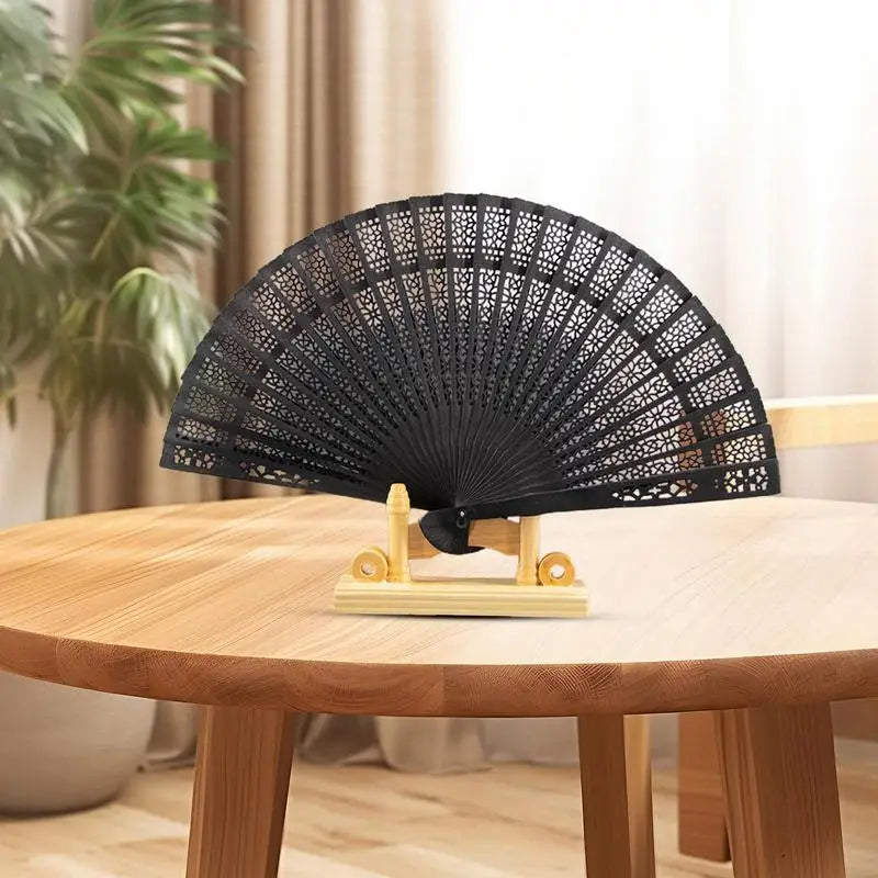 Vintage Hollow Chinese Fan Wedding Decoration Decorative Folding Fans Crafts Photo Props for Wedding Guest Bridal Shower Favors Oasis Select