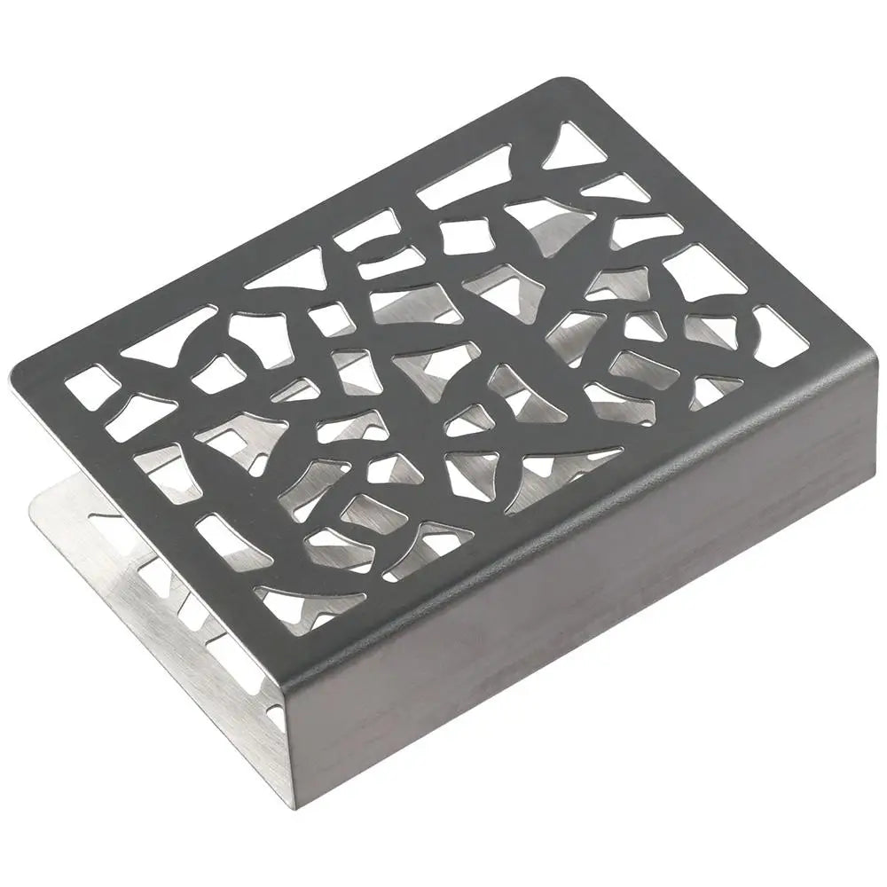 Delicate Stainless Steel Napkin Holder Silver/Gold/Black 12*8.5*3.2 CM Creative Paper Holder Hollow Napkin Holder Home Oasis Select