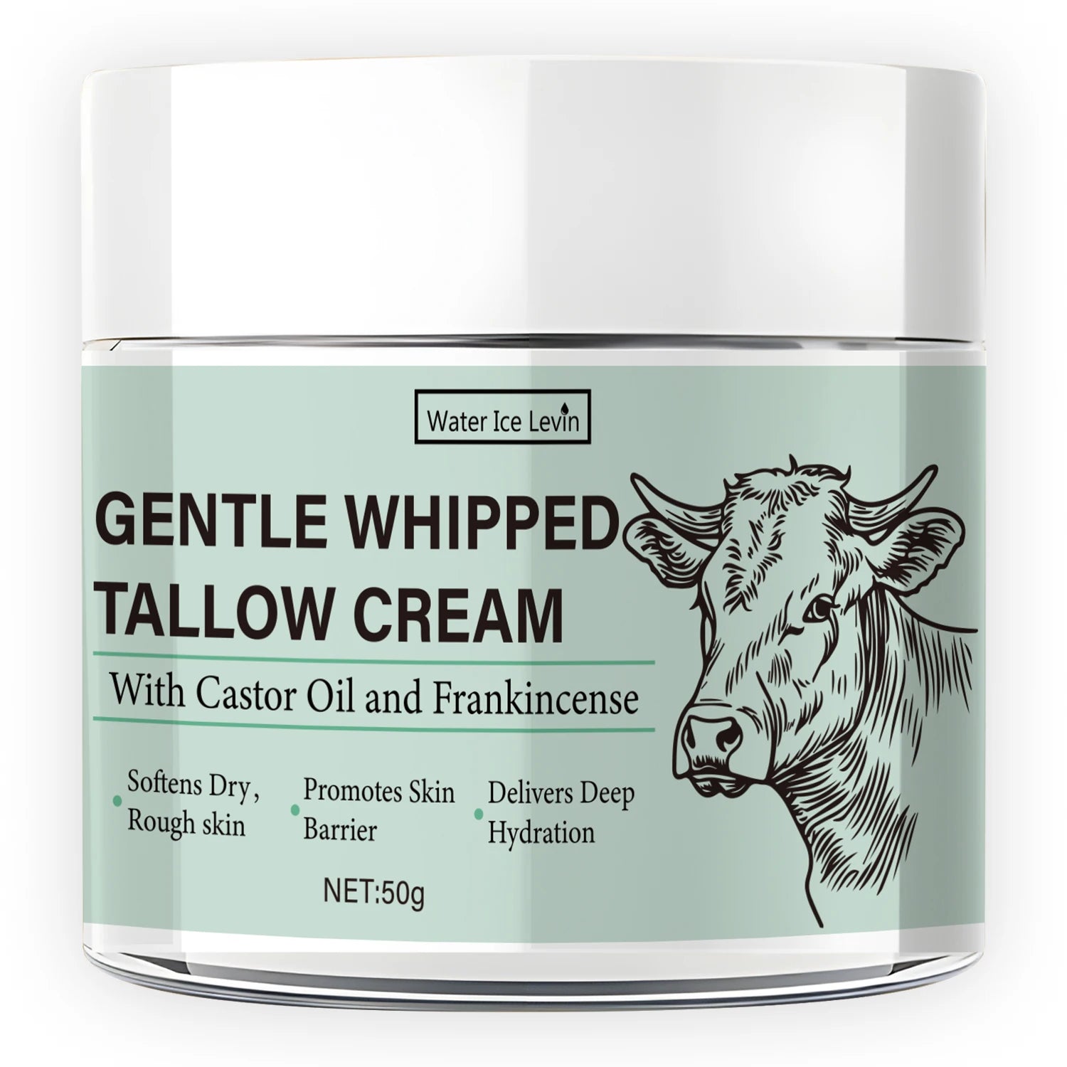 Whipped Bovine Cream – Castor Oil & Frankincense Moisturizer 50g Face & Body Cream Oasis Select One Bottle 50g