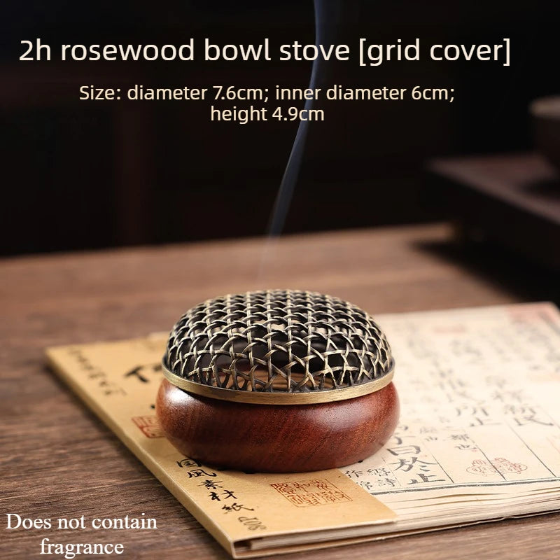 Pear Wood Household Indoor Incense Offering Tea Ceremony Ash Tray High-end Chinese Style Incense Burner Home Furnishings Oasis Select B