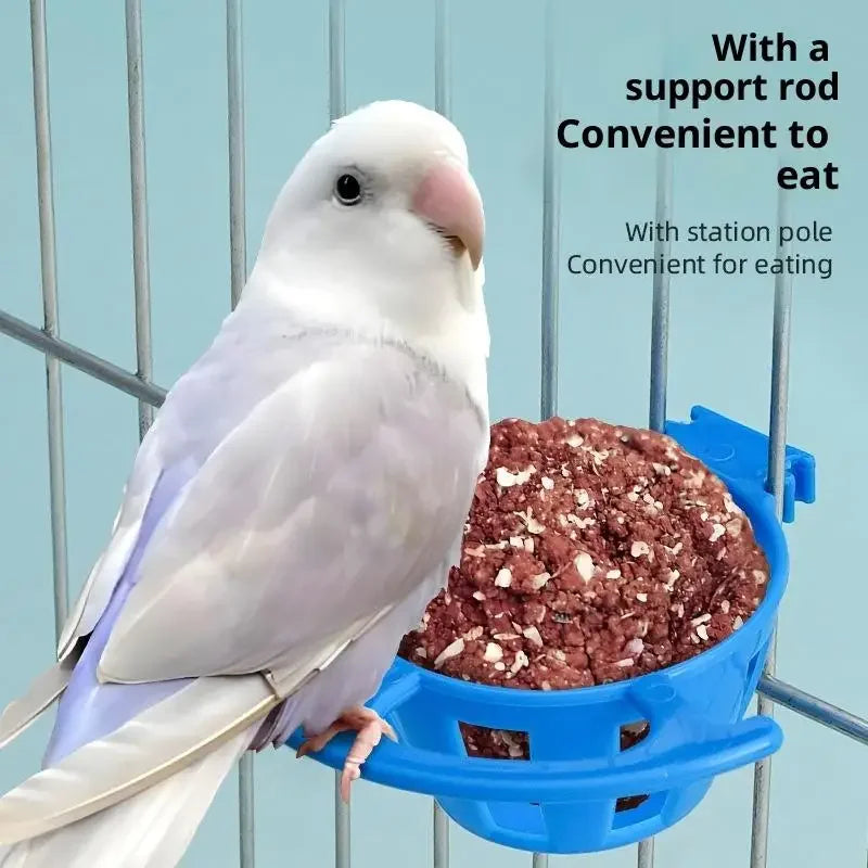 2/5Pcs Bird Parrot Feeder Cage Fruit Vegetable Holder Cage Accessories Hanging Basket Container Pet Parrot Feeder Cage Supplies Oasis Select