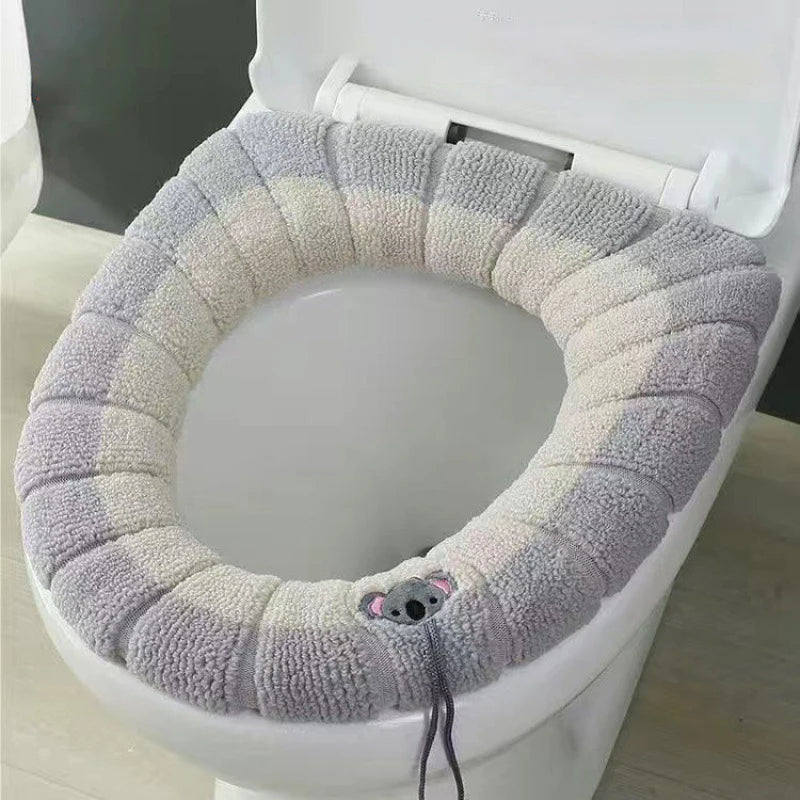 Soft Thick Toilet Seat Cover Cushion with Handle – Universal Fit