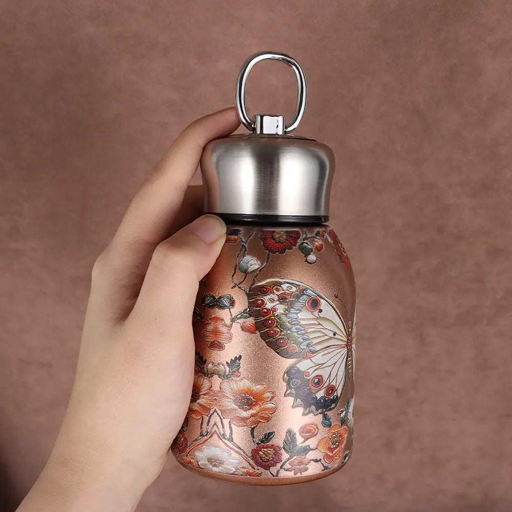 Portable 304 Stainless Steel Insulated Cup 300ml Mini Coffee Mug Double Wall Leak-Proof Water Bottle Travel Oasis Select
