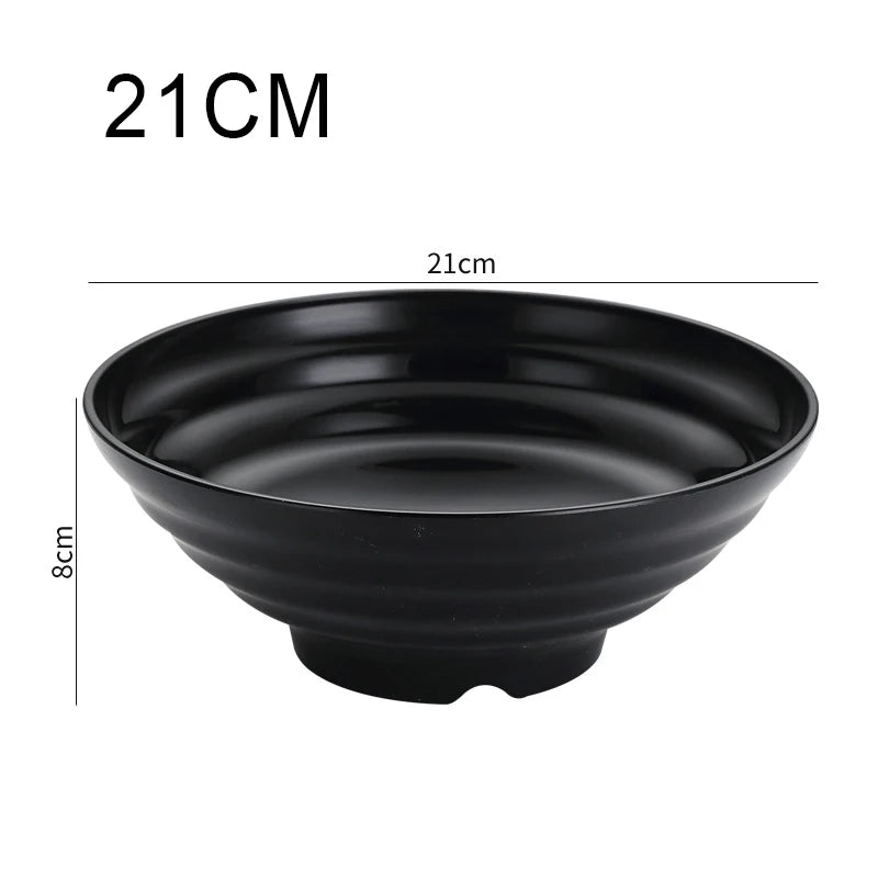 Thickened Plastic Ramen Bowl – Anti-Slip & Large Capacity Plastic Ramen Bowl Oasis Select 21cm