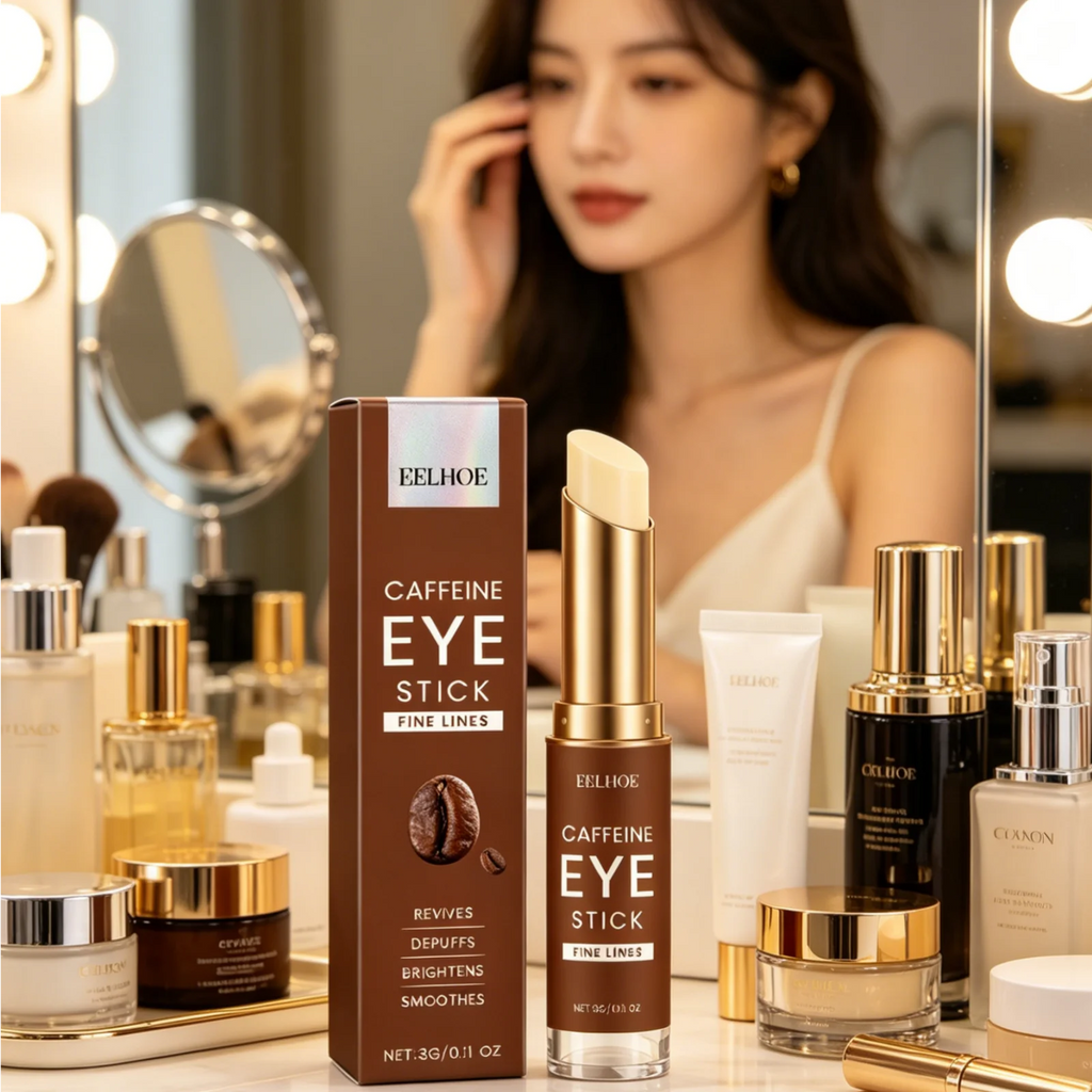 EELHOE Caffeine Eye Stick Wrinkle Reduction Puffiness Easing Smoothing Skin Firming Revitalizing Quick Absorbing Solid Eye Cream Oasis Select