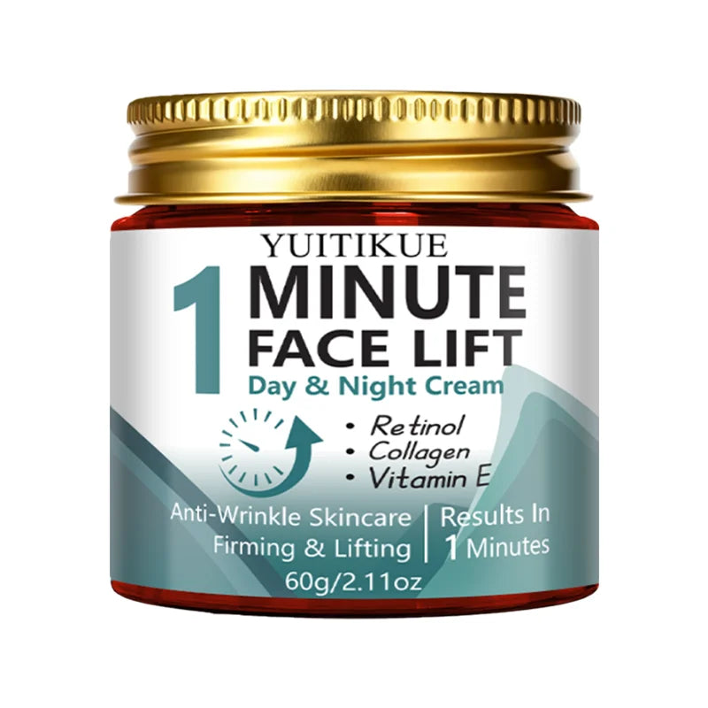 1-Minute Facial Lifting Day & Night Cream, contains retinol and collagen, anti-wrinkle skincare, firming and lifting Oasis Select 1pc 60g