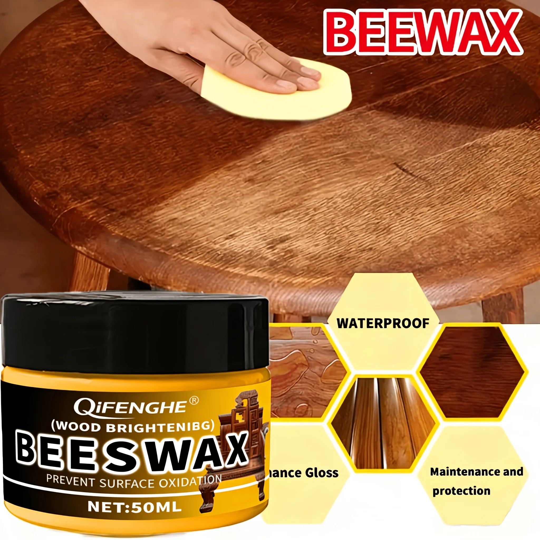 Wood Wax Polish – Long-Lasting Shine for Oak, Beech & Walnut Wood Furniture Polish Oasis Select Default Title