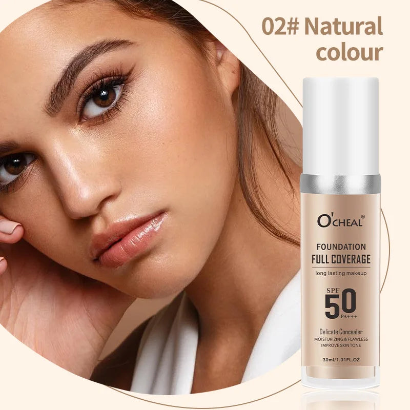 OCHEAL Color-Changing Liquid Foundation – High Coverage 30ml