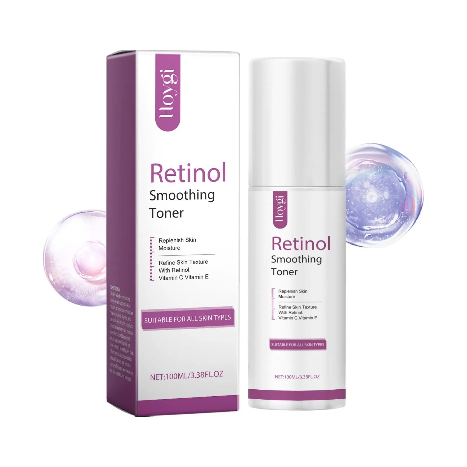 Hoygi Retinol Toner 100ml – Firming, Brightening & Anti-Aging Retinol Face Toner Oasis Select 100ml Boxed