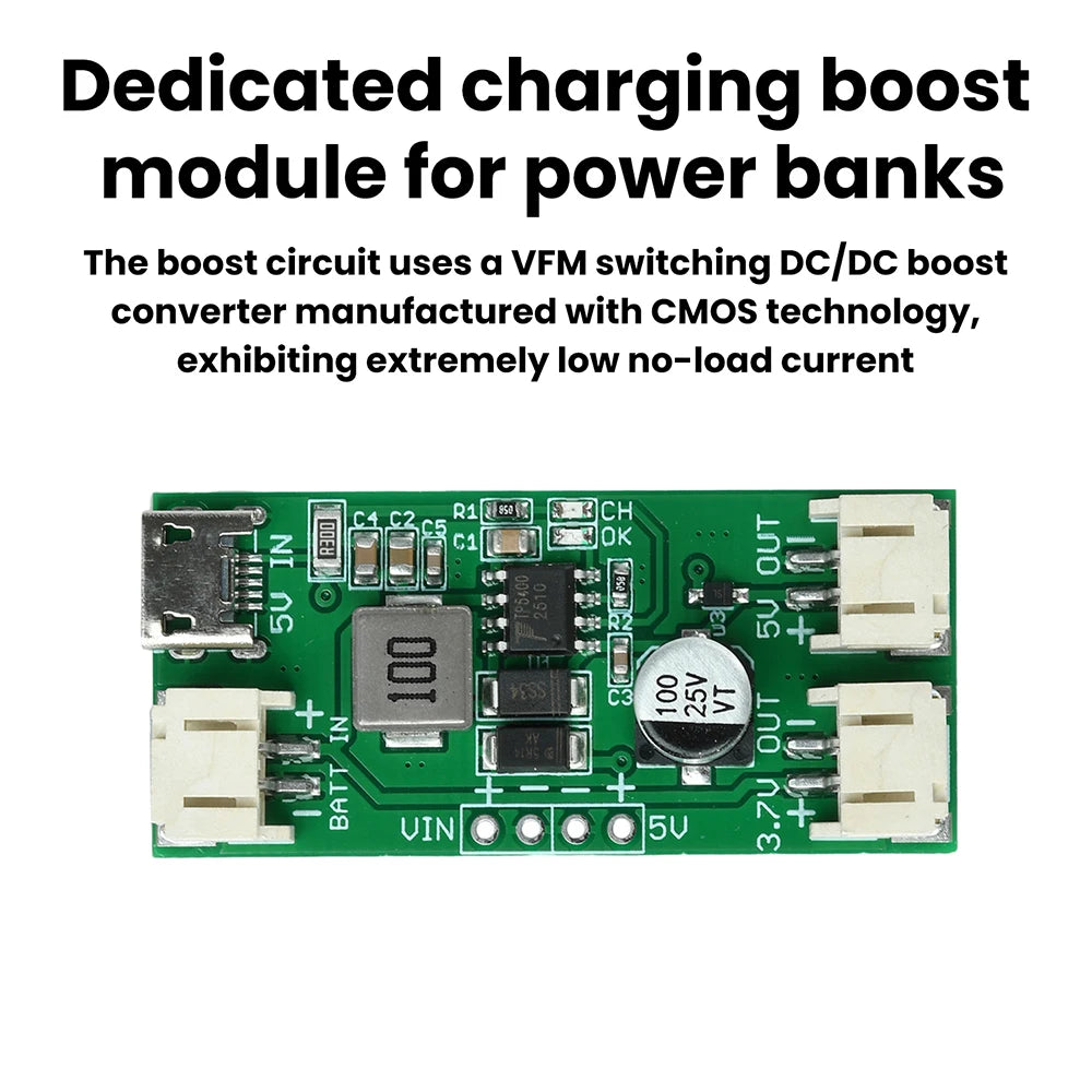TP5400 1A Lithium Battery Charging Module 5V 1A Boost Converter Power Bank Charging Boost Module Micro USB Interface Oasis Select