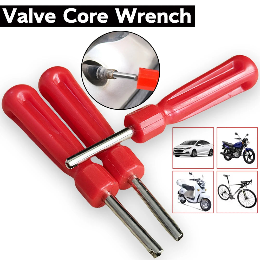 Portable Tire Valve Core Remover Installer Tool Removal Tool Car Bike Bicycle Motorcycle Tire Repair Tools Wrench Screwdriver Oasis Select