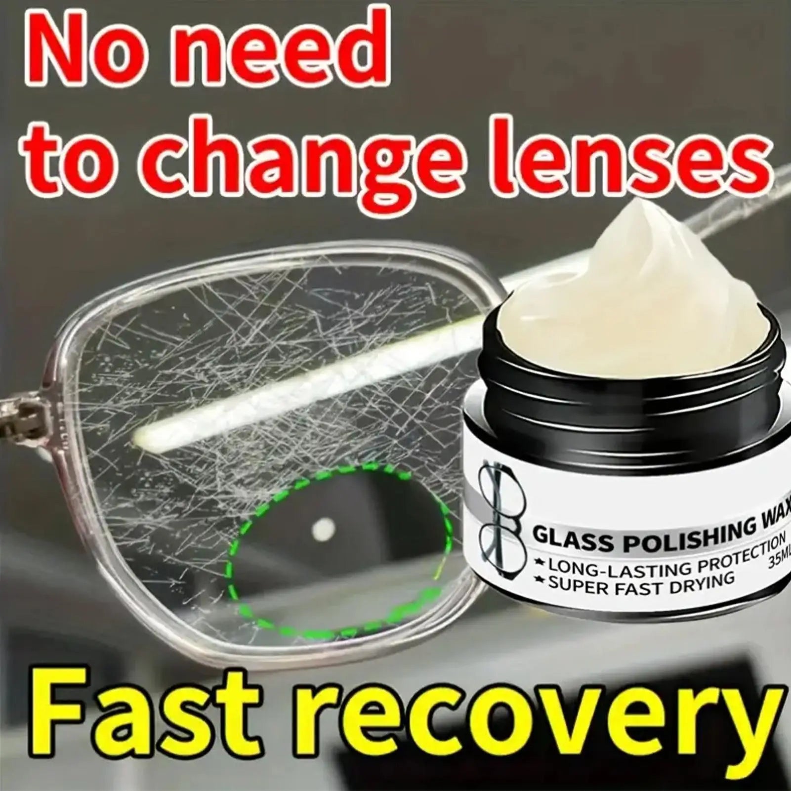 Glasses Scratch Repair Polishing Cream Eyeglass Restoration Cream Glasses Lens Frame Scratch Polishing Cream Lens Scratch Polish Oasis Select Default Title
