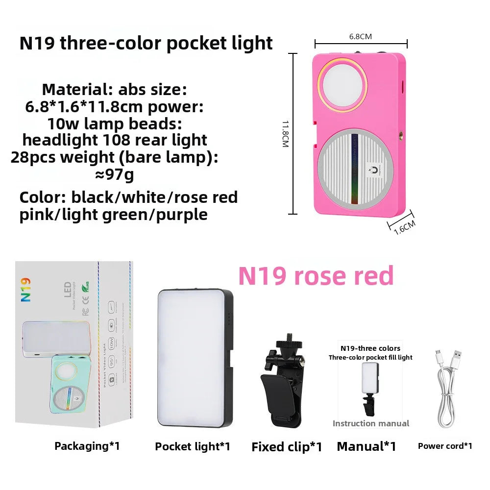 SHINEKNOT Magnetic LED Fill Light | Double-Sided Dimmable 10W