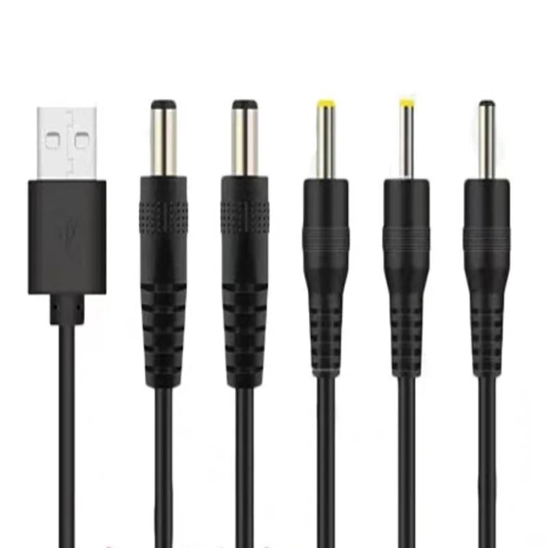 1m 5V 2A USB to DC Power Cable Cord 3.5x1.35mm 5.5x2.1mm 4.0x1.7mm 48x1.7mm Plug DC Port Charging Cable Power Supply Cord Oasis Select