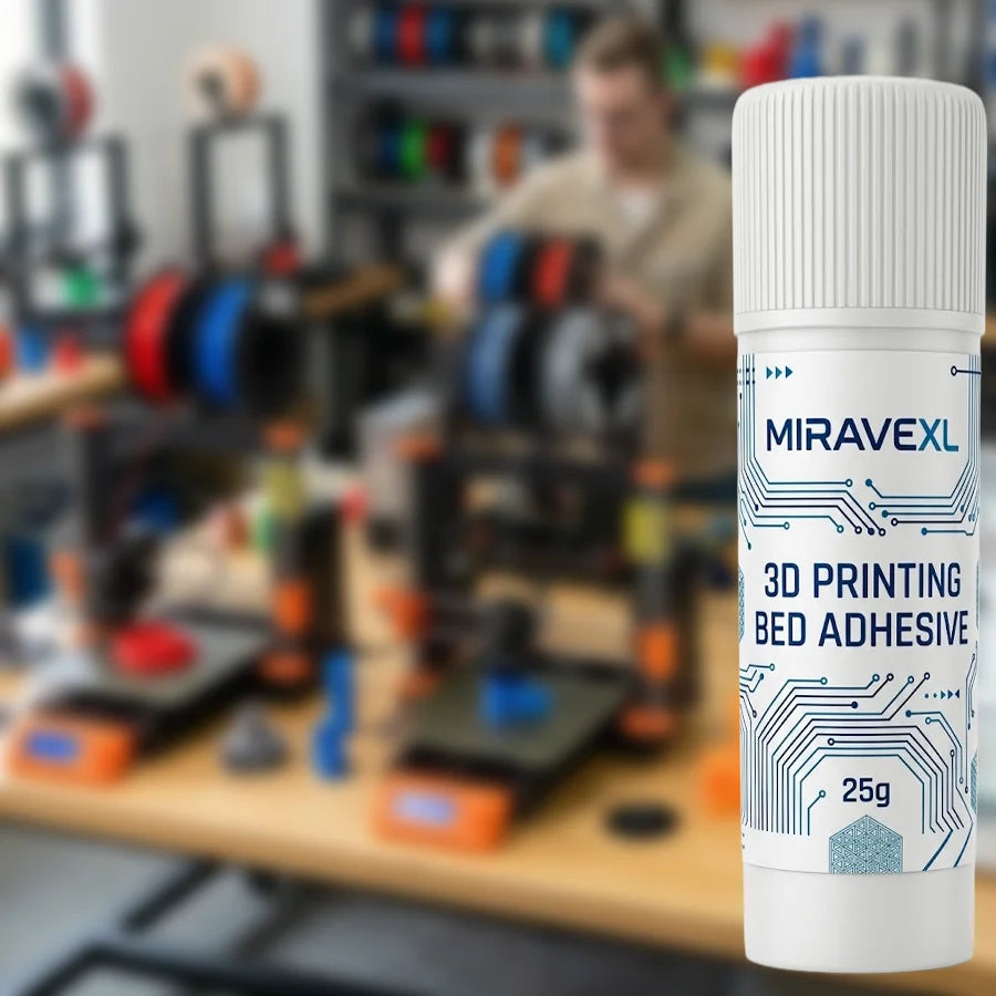 MIRAVEXL 3D Printer Adhesive Glue Stick Strong Adhesion for Glass Bed PLA Filament Anti-Warping Platform Washable Oasis Select