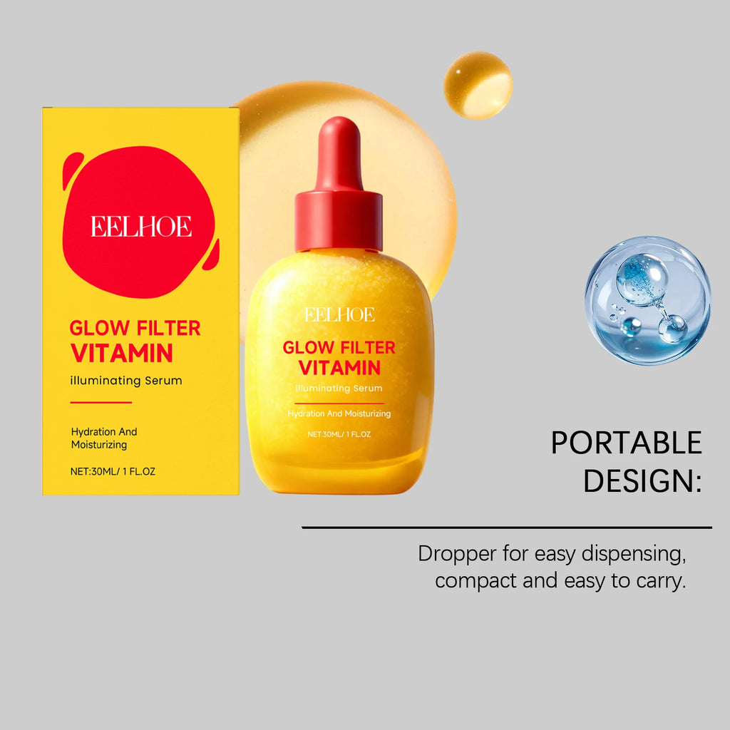 Vitamin C Face Serum Cherry Illuminating 30ml Hydrating Smoothing Brightening Anti Wrinkle For Dry Sensitive Skin Elasticity Oasis Select