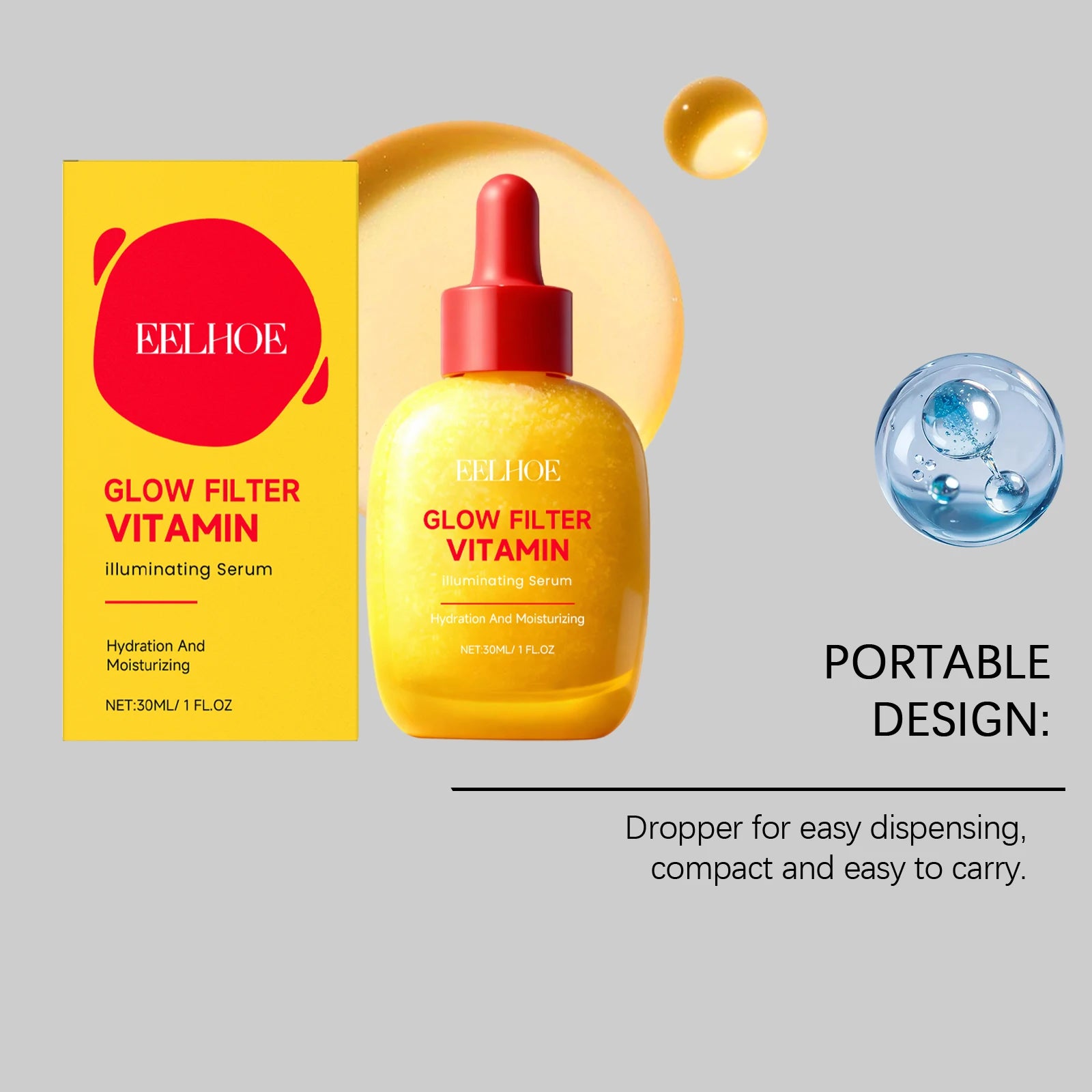 Vitamin C Face Serum Cherry Illuminating 30ml Hydrating Smoothing Brightening Anti Wrinkle For Dry Sensitive Skin Elasticity Oasis Select