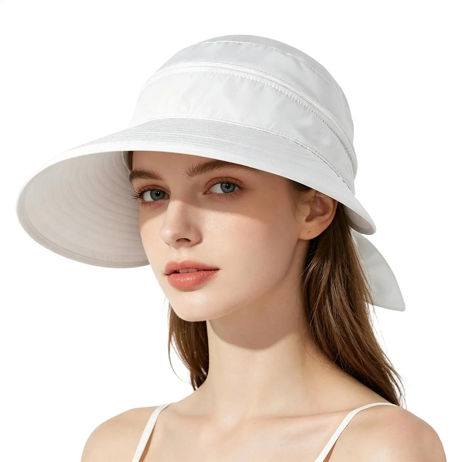 Wide Brim Sun Hats Women Sun Hat Lightweight Breathable Wide Brim Anti-UV Protection Outdoor Fisherman Caps Summer Beach Hat Oasis Select