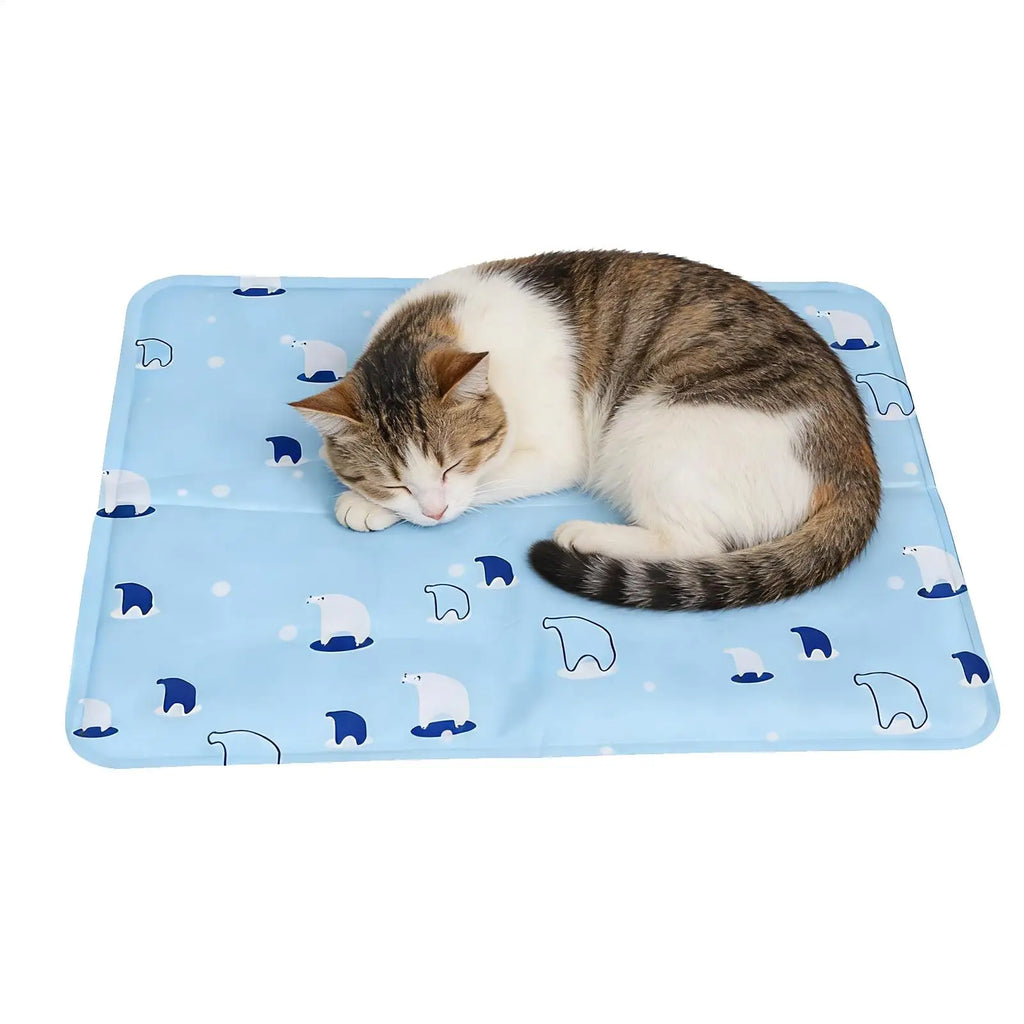 Cooling Pet Mat Breathable Washable Summer Pad Dog Cat Self Cool Blanket for Kennel Crate and Bed Sleeping Dog Cooling Pad Oasis Select