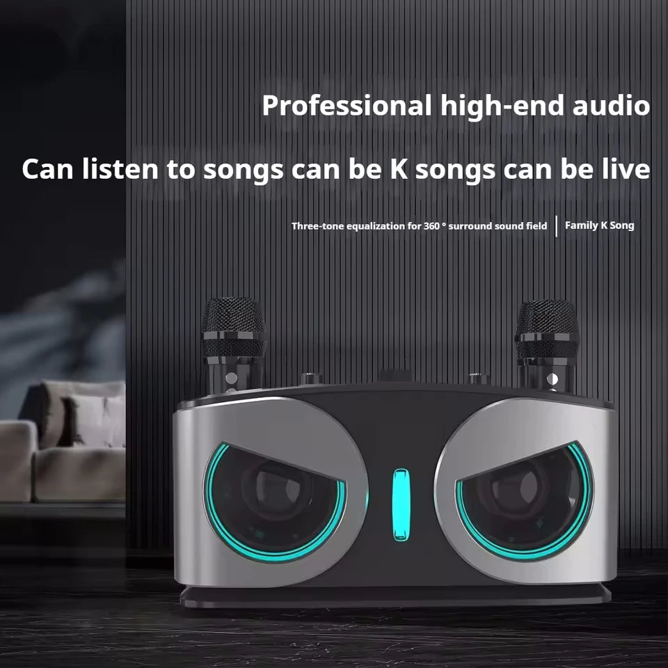 AyeBeau Portable Karaoke Bluetooth Speaker & Microphone 20W