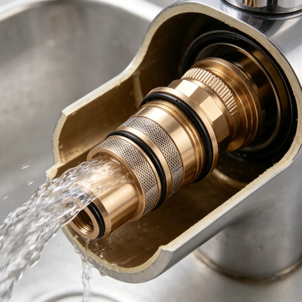 Shower Mixer Valve Brass Replacement Thermostatic Bar Repair Kit Bathroom Water Temperature Control Faucet Cartridges Oasis Select